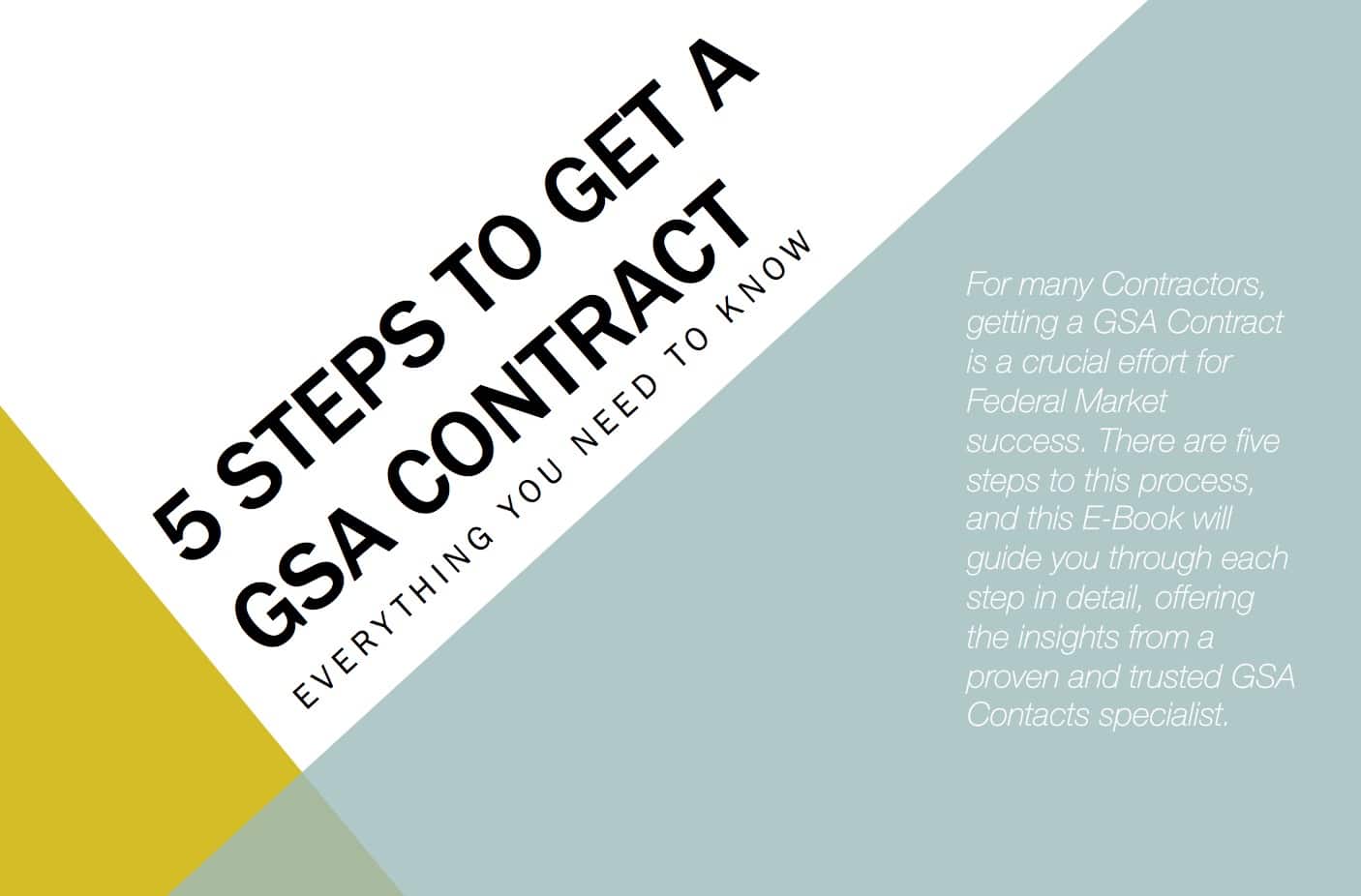 5 Steps to Get a GSA Contract