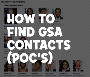 How to Find GSA Contacts