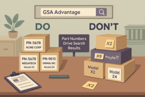 gsa advantage part numbers