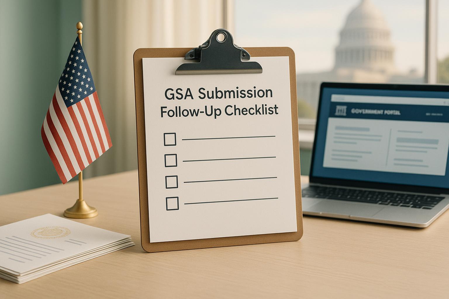 GSA Submission Follow-Up Checklist