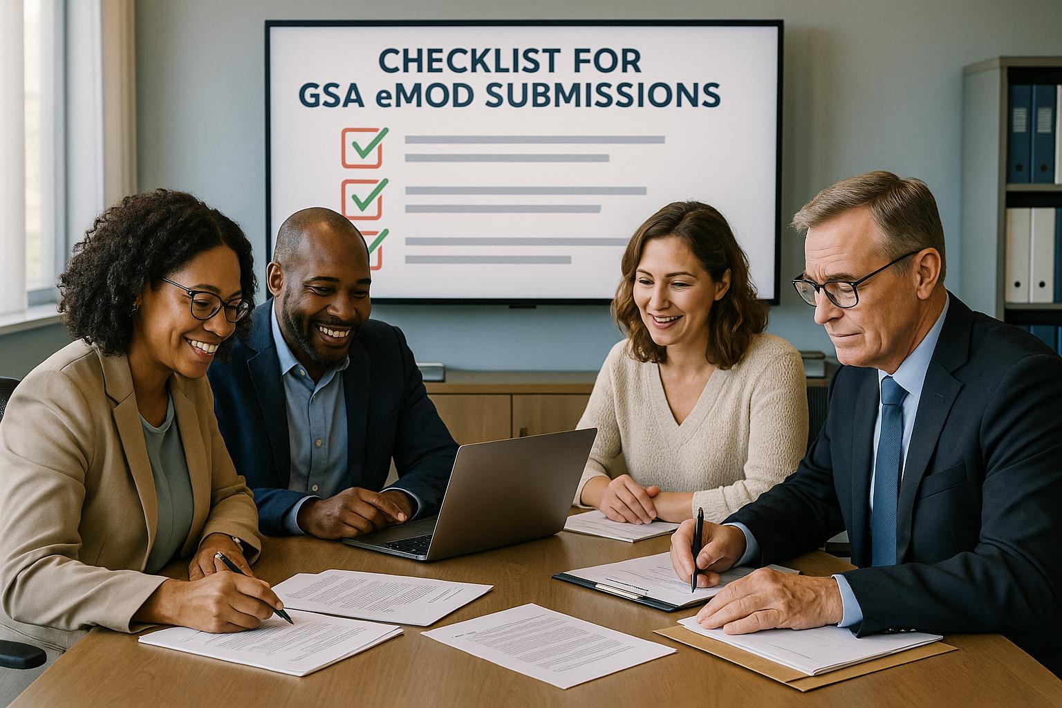 Checklist for GSA eMod Submissions
