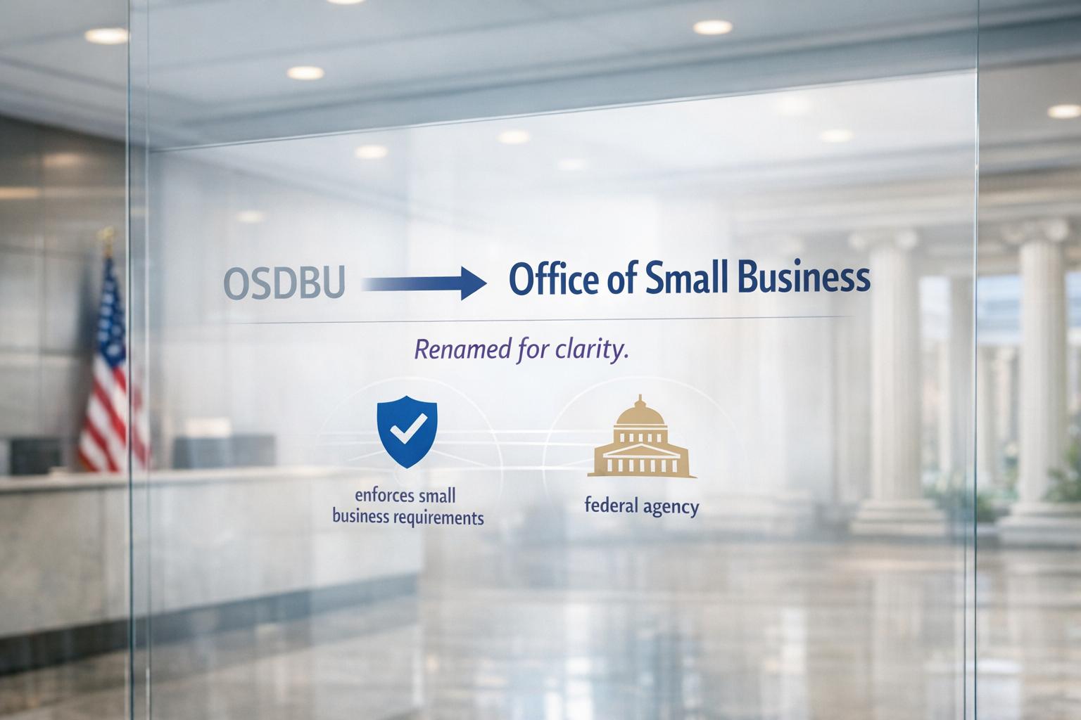 GSA updates office name to improve small business initiative clarity