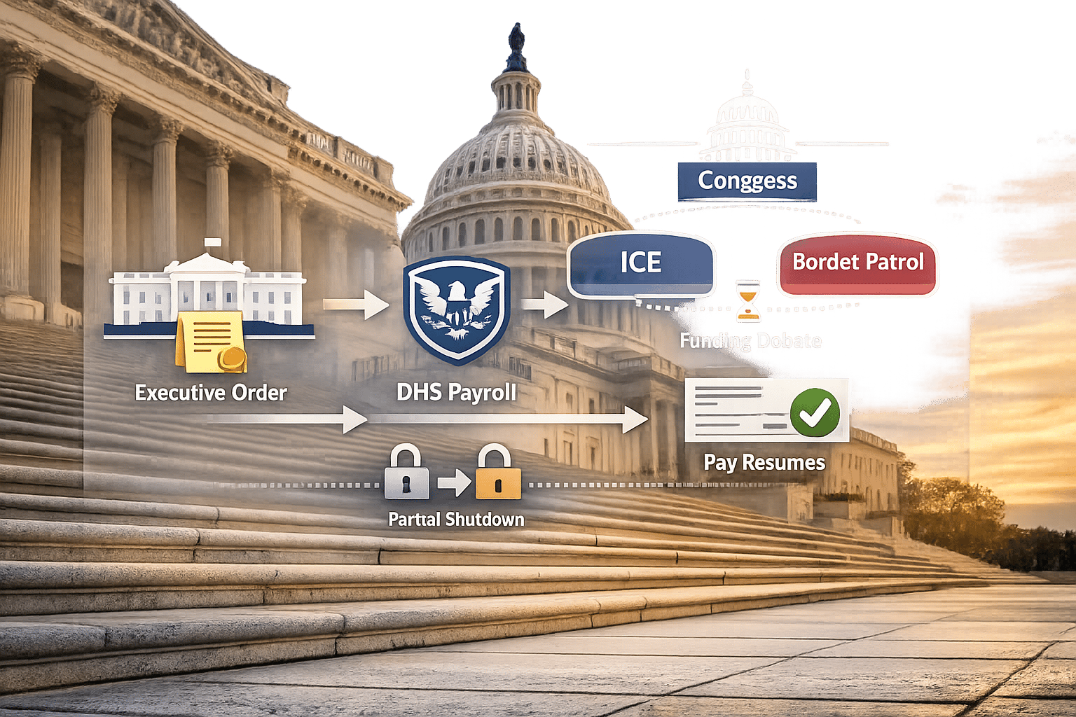 Trump plans executive order to address Homeland Security pay issue