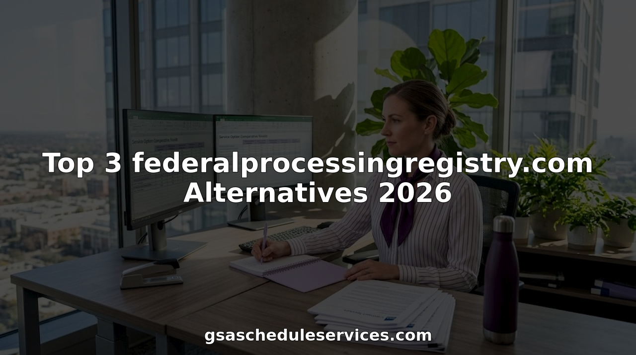 Business analyst comparing federal consulting options