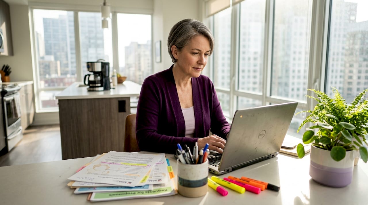 SME owner searching government contract website