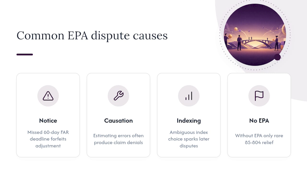 What Do Legal Disputes Over EPA Clauses Usually Involve? — overview diagram