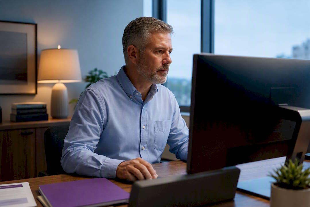 Buyer reviewing GSA disaster purchasing vendors
