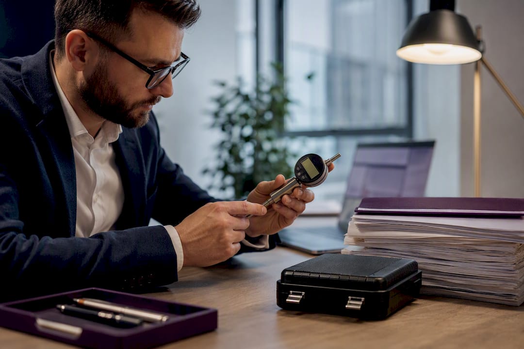 Contract specialist reviewing an order-specific compliance item