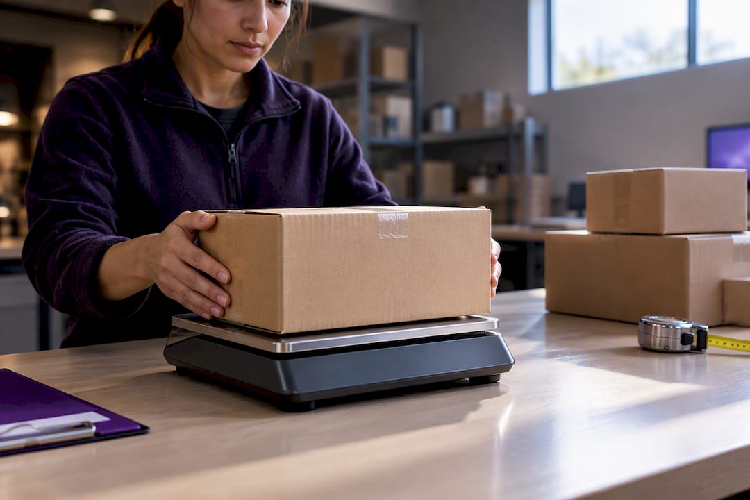 Small business preparing shipment for delivery