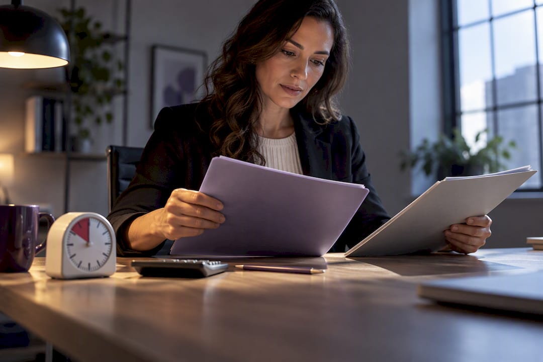 Timed GSA bid review at a small-business workspace