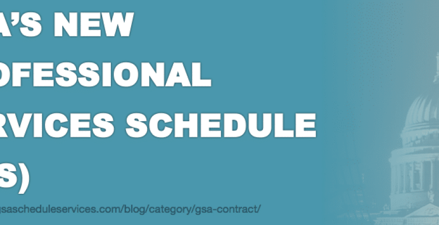gsa professional services schedule