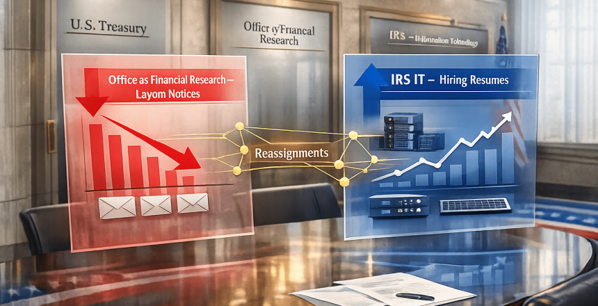 Treasury Department Prepares Layoff Notices Amid Office Reorganization