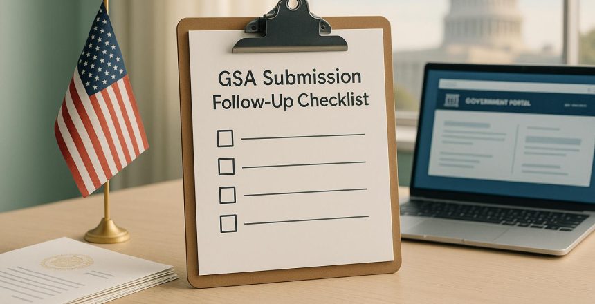 GSA Submission Follow-Up Checklist